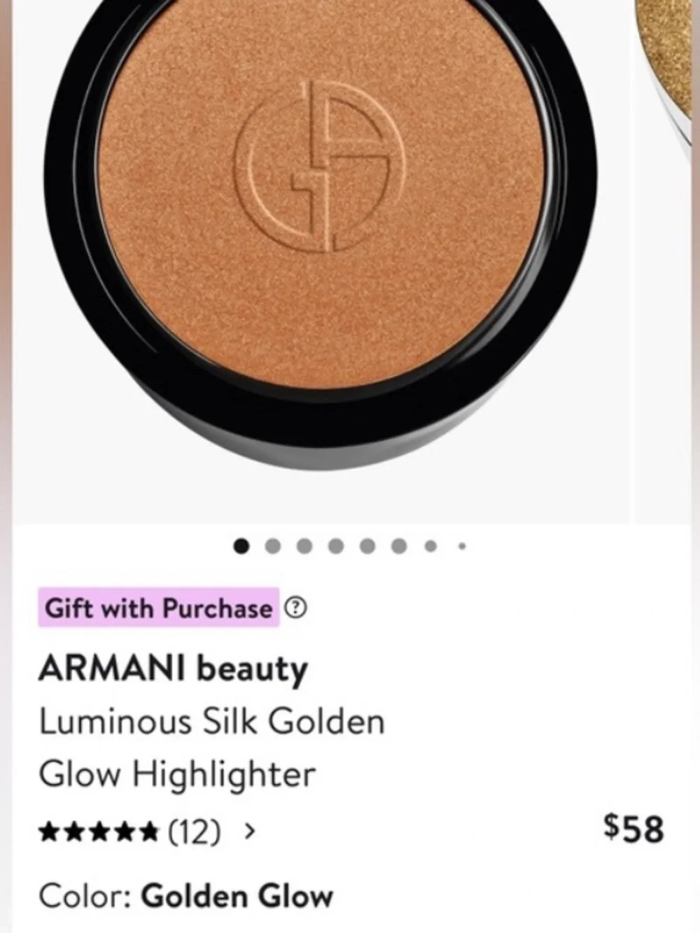 Giorgio Armani Luminous Silk Golden Glow Highlighter